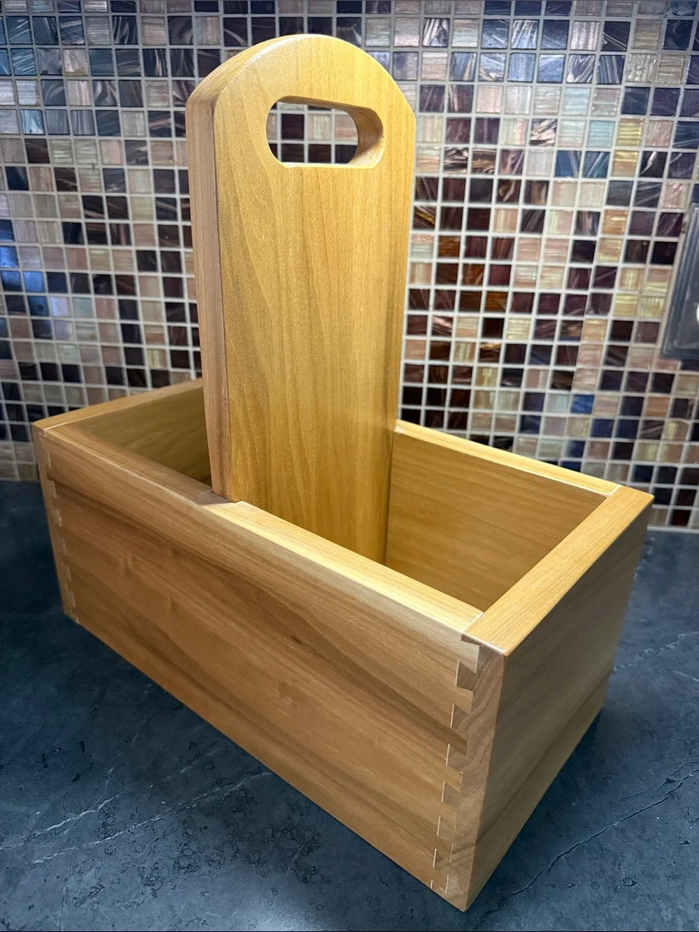 Natural Wood Growler Caddy